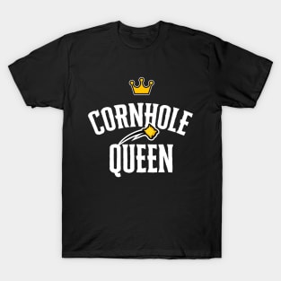 Cornhole Queen Shirt Funny Bean Bag Sack Toss Tournament Winner T-Shirt